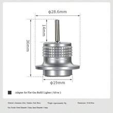 CAMPINGMOON 1pc Standard Butane Lighter Torch Refill Adapter Spring Pressure Valve One-Press Refill Suitable For Outdoor Camping Z39 BKZ39 - A - View 12