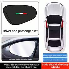 Italian Tricolor Car Front Window Sunshade, 1 Pair, Provides Visibility/Heat Insulation/Protects Interior Environment, Car Interior Blackout Cooling Protection Accessory - 1pair - View 4