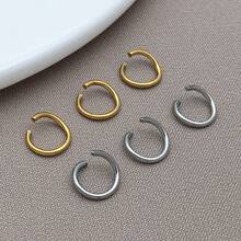 10Pcs 3/4/5/6/7/8mm Stainless Steel Gold Open Ring Round Jump Rings Circle Ring DIY Necklace Earrings Jewelry Making Supplies Accessories - Multicolor - View 4
