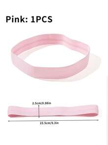 1pc Solid Color Non-Slip Elastic Knitted Wide Sports Headband With Silicone Grip, Minimalist Multi-Color Fitness Style, Sweat-Absorbing Hair Band For Running, Yoga, Gym, Outdoor Sports - Multicolor - View 8
