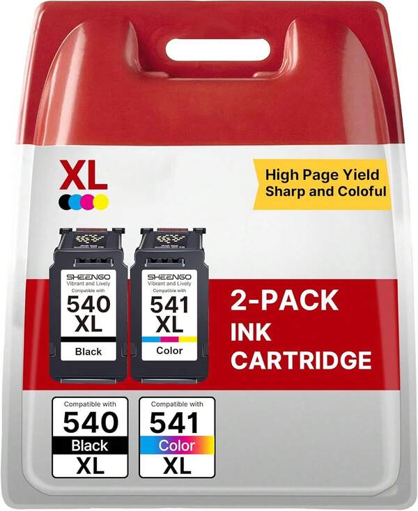 540XL 541XL Black Colour Ink Cartridges PG540XL CL541XL Pixma TS5150 MG3600 TS5151 MG3650S 2-Pack