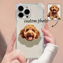 Customized Pet Photo Phone Case With Air Cushion Stand And Ring Holder - Personalized Dog/Cat Picture Protective Cover, Durable Soft Material, Mother's Day Gift For Dog/Cat Lovers, High-Quality Printing, Essential Accessory For Pet Enthusiasts - Multicolor - View 9