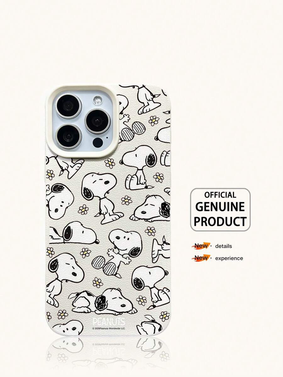 Miniso 史努比手机壳,轻巧防滑防震,适用于卡通手机壳,包括 iPhone 17、17 Air、17 Pro、17 Pro Max、11、12、13、15、16 Pro、16 Pro Max、14 Plus、15 Plus、16 Plus、15 Pro、16 Pro Max XR 等型号。可作为节日礼物赠送亲朋好友。手机壳采用礼盒包装。 - 米色 - 查看 1