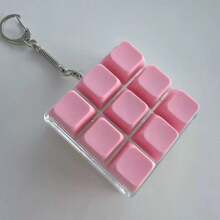Llavero de teclado cuadrado de 9 teclas/4 teclas/1 tecla, juguete de botón antiestrés, colgante creativo de teclado, adorno decorativo para bolso, regalo para amigos - Multicolor - Ver 25