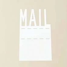 1pc Modern Black Metal Mail Holder Desktop Organizer, With Hollow Mail Letter Design, Office Desk Envelope And Document Storage Rack - White - View 10