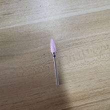 1件裝粉色陶瓷美甲鑽頭，溫和磨光拋光頭，適用於電動美甲機，美甲卸除工具，沙龍與居家美甲鑽頭 - 彩色 - 查看 11