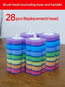 Disposable Toilet Brush Set With Automatic Open/Close Storage Bin, Wall-Mounted Storage, Long Handle Toilet Brush Kit, Suitable For Bathroom And RV - Seven-color Toilet Brush With Vertical-eared Frog - View 25