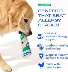 Native Pet Dog Allergy Chews - Dog Allergy Relief For Medium Breeds - Supports Seasonal Itch Relief, Healthy Immune Function &Amp; Reduces Sneezing - Colostrum, Spirulina, &Amp; Probiotics - 30 Days Supply - ColorA - View 2