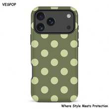 Dark Green Base With Light Green Dots