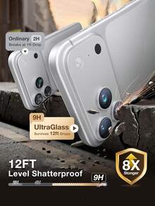 3pcs - Silver Lens Protector For IPhone 17 Pro Max/17 Pro. Strong Adhesion, Easy Installation, Minimalist Elegant Design, High Definition High Transparency, Restores Image Quality. A Multifunctional Phone Accessory, Compatible With Phone Cases, Suitable For Daily Use. Also Includes A Screen Protector Specifically Designed For Use With Phone Essential Oils. - Silver - View 5