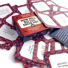 Post-Meal Casual Tabletop Game [How Well Do You Know Me] 50 Fun Questions, Suitable For Family, Friends Gathering Icebreaker Conversation - Red - View 5