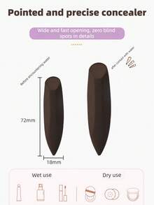 Nuova spugnetta per correttore, spugnetta professionale per trucco, strumento di bellezza, spugnetta per trucco dettagliata - Multicolore - Visualizzare 3