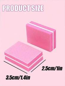 400/300/200/100/50pcs Double-Sided Nail Polishing Files, Mini Sponge Blocks For Nail Grooming And Polishing - Multicolor - View 6