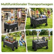 Mini Folding Bollerwagen Small 100KG - Black - View 2