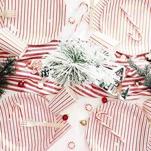DRed Stripes Party Paper Cups 9 Oz - Set Of 8 Striped Cups For Vintage Airplane Erheroes Pirate PicNic Cherry Strawberry Back To School Valentines Christmas Theme Birthday Parties - Red/White - View 7