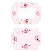 12/24Pieces Stitch Disposable Tableware Paper Trays, Paper Plates,Food Boxes For Birthday Wedding Party Supplies,Stitch Pooh‌ Gift Boxes - Cartoon - View 7