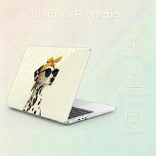 2件組透明硬殼PC保護殼，相容Macbook，防滑矽膠腳墊、鏤空散熱孔、全包覆防震筆電保護殼 - 查看 3