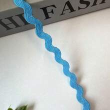 1捲15碼5mm多色聚酯纖維緞帶，鋸齒紋緞帶，DIY手工材料，適用於婚禮、派對、聖誕裝飾 - 多色 - 查看 9
