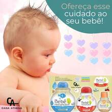 Kit Banho Bebê Shampoo Condicionador Colônia Infantil Sem Lágrimas Hipoalergênico Vegano Extrato Algodão - Damasco - Visão 7