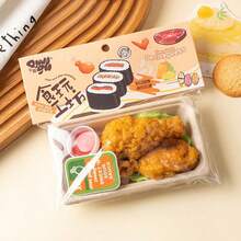 1個創意食物便當盒捏捏樂玩具，壽司、炸雞、芒果飯、牛排義大利麵等多款便當盒捏捏樂，角色扮演捏捏樂玩具，紓壓捏捏樂玩具，生日禮物、節日禮物、情人節禮物、萬聖節、聖誕禮物 - 彩色 - 查看 15