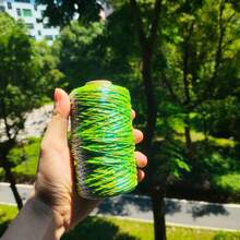1 Roll Iridescent Glitter Crochet Yarn, 100g Shiny Metallic Color Crochet Yarn, Suitable For Handmade Knitting, DIY Macrame Weaving Craft Rope, Can Be Used For Bag Making - 100g - View 13
