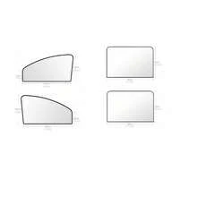 2pcs/4pcs Car Sunshades,Car Privacy Curtains -100% Blackout Window Covers - Magnetic Side Window Sunshades Keep Cool, Suitable For Napping, Changing Clothes, Camping,Magnetic Side Window Sun Shade Keeps Cooler Sun Shade UV Rays Privacy Protector - Curtain - View 13