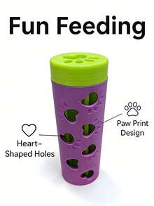 New Detachable Pet Slow Feeder Toy | Durable Chewable Treat Roller, Energy Consumption, Boredom Relief, Suitable For Small And Medium Cats And Dogs, Indoor And Outdoor Use - Multicolor - View 7