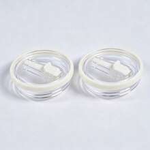 2pcs Replacement Insulated Cup Lids With Reusable Straws, Transparent Sliding Lid With Silicone Seal, Compatible With Stanley 40oz Insulated Cup - Multicolor - View 11