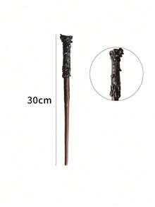 9style Cartoon Anime Character Magic Wand, Malfoy Vine Skull Snake Head Pattern Wand, Harry Glasses Frame Theme Party Cosplay Prop, Halloween Party Costume Accessory, Magic Academy Wand - Multicolor - View 18