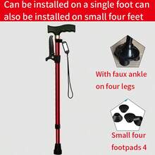 Telescopic Aluminum Alloy Hiking Poles, Non-Slip Multi-Function Walking Sticks, Lightweight Portable Adjustable Height Trekking Staff - 2-section Telescopic Model - View 15