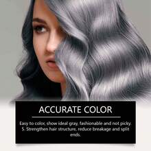 Hoegoa Silver Grey Hair Color Spray Deeply Nourish And Revitalize Hair Strengthen Hair Structure, Reduce Breakage And Splitting Grandma Grey Hair Dye Unisex Smoky Fashionable Punk Style Quick Coloring Hair Spray 30ml - Silver Grey Hair Color Spray - View 8