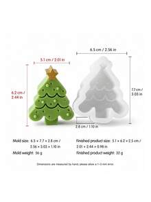 4-Piece Christmas Silicone Candle Molds Set, Includes Star-Topped Christmas Tree, Scarf Snowman, Reindeer, Smiling Gingerbread Man Shapes, Easy Release And Reusable, DIY Casting Molds For Aromatherapy Candles, Plaster, Clay, Cement, Epoxy Resin Crafts, Christmas Table Decor, Holiday Handmade Gift Making - Christmas Silicone Molds - View 15