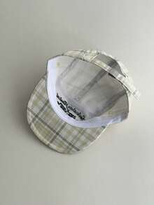 Letter Pattern English Embroidery Flat Brim Wide Brim Baseball Cap Spring Summer Travel Face-Slimming Hip Hop Baseball Cap Men's Sun Hat Hip Hop Flat Brim Baseball Cap - Multicolor - View 9