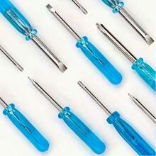 8pcs Blue Mini Screwdriver Set, Toy 2mm Cross Word Repair Tool, Suitable For Exercising Hands-On Ability Small Repair Tool, Crystal Screw Tool Halloween, Christmas, Thanksgiving Gift, Tools For Men - Multicolor - View 5