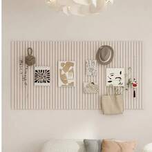 1pc Detachable Bulletin Board, Photo DIY Handmade Board, For Room Decoration, Party Photo Display, Surprise Announcement, Wall Storage, Suitable For Bedroom/Study/Living Room/Office/Classroom/Dorm - Stripe - View 5