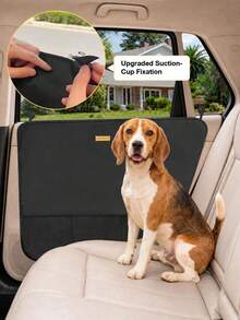 BECROWM 2 Packs Car Door Protector For Dogs, Waterproof Anti-Scratch Shield With Suction Cup (Black) (Black-A) - ColorB - View 2