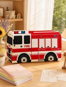 校園風「FIRE BUS」圖案鉛筆袋/文具收納袋－多功能大容量設計，可用於存放辦公用品、創意多功能鉛筆袋或便攜旅行化妝包，適合學生與成人日常使用，滿足文具收納、日常整理、過夜旅行、度假與健身房收納需求，開學必備宿舍用品（2D圖案，非刺繡） - 多色 - 查看 6