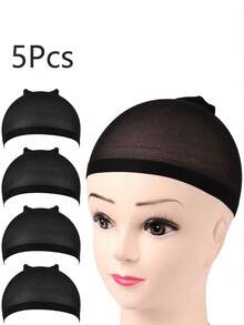 1/3/5 Pcs High Definition Wig Caps,Suitable For Lace Front Wigs, Perfect For Women's Hair Styling, Home, Performances, Weddings, And All Seasons. - Multicolor - View 12