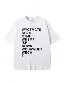 Unisex Graphic T-Shirt With Classic Heated Rivalry Quote - 白色 - 查看 1