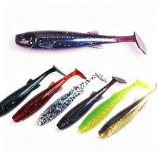 Floating Soft Plastic Swimbait Paddle Tail Shad Lure Soft Bass Shad Bait Minnow Paddle Tail Swim Bait For Bass Trout Walleye - Multicolor - View 2
