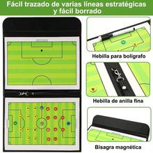 AdooAdii Tabla de Entrenamiento de Fútbol, Kit Táctico de Fútbol con Marcador de Borrado y Rotulador Tabla Estrategia de Entrenador de Árbitro, Equipo de Entrenamiento de Fútbol Táctica Magnética - Multicolor - Ver 6