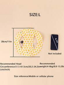 Cute Little Yellow Duck Windproof Sun Hat, Ear-Exposed Design, Anti-Fall, Adjustable Sun Protection, Suitable For Small Pets To Wear Outdoors All Year Round - Yellow - View 10