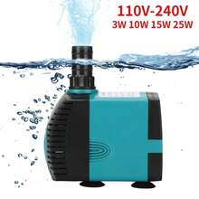 Bomba de agua para acuario con filtro 110V-240V 3W10W15W25W, bomba sumergible ultra silenciosa - Albaricoque - Ver 6