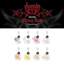 SKZOO "Dominate Seoul" Album Series, Silver CD Disc Wing Design Acrylic Keychain Pendant, Very Cute Bag Accessory - Multicolor - View 1