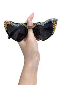 Glow-In-The-Dark Halloween Glasses, Black Fake Glasses With Clear Lenses Costume Props For Men Women Adult Halloween Accessories Outfit,Suitable For Indoor And Outdoor Use - Multiple Styles - View 5