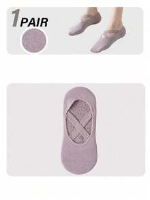 Kaus Kaki Yoga Tali Silang, Kaus Kaki Lantai Wanita, Latihan di Rumah, Olahraga Dalam Ruangan, Yoga, Pilates, Kaus Kaki Anti Selip - MultiWarna - View 14