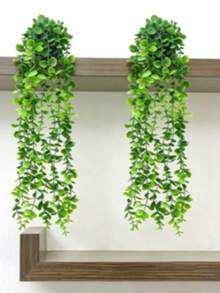 Artificial Plants Hanging Planter Wall-Mounted Shelf Decor Suitable For Indoor Outdoor Living Room Shelf Decoration Home Decor Room Decor Garden Decor Wall Decor - Eucalyptus - View 10