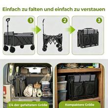 Mini Folding Bollerwagen Small 100KG - Black - View 5