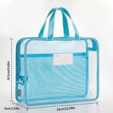 HUAJIE Tas Dokumen Genggam Jala PP Twill 3D Horizontal & Vertikal, Tas Penyimpanan Portabel Tahan Air untuk Kelas Bimbingan Belajar, Pengatur File Buku A4 Multi-Lapisan untuk Pekerjaan Rumah Sekolah Siswa - Sepotong Tunggal - View 11