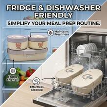 Kotak Bekal Dewasa, Kotak Bekal Stainless Steel 304, Wadah Makanan Microwave dengan Tutup, Kotak Bekal Sekolah Stainless Steel, Kotak Salad Bekal, Kotak Bekal Logam Dewasa, Penyimpanan Kulkas, Aman untuk Mesin Pencuci Piring - MultiWarna - View 10